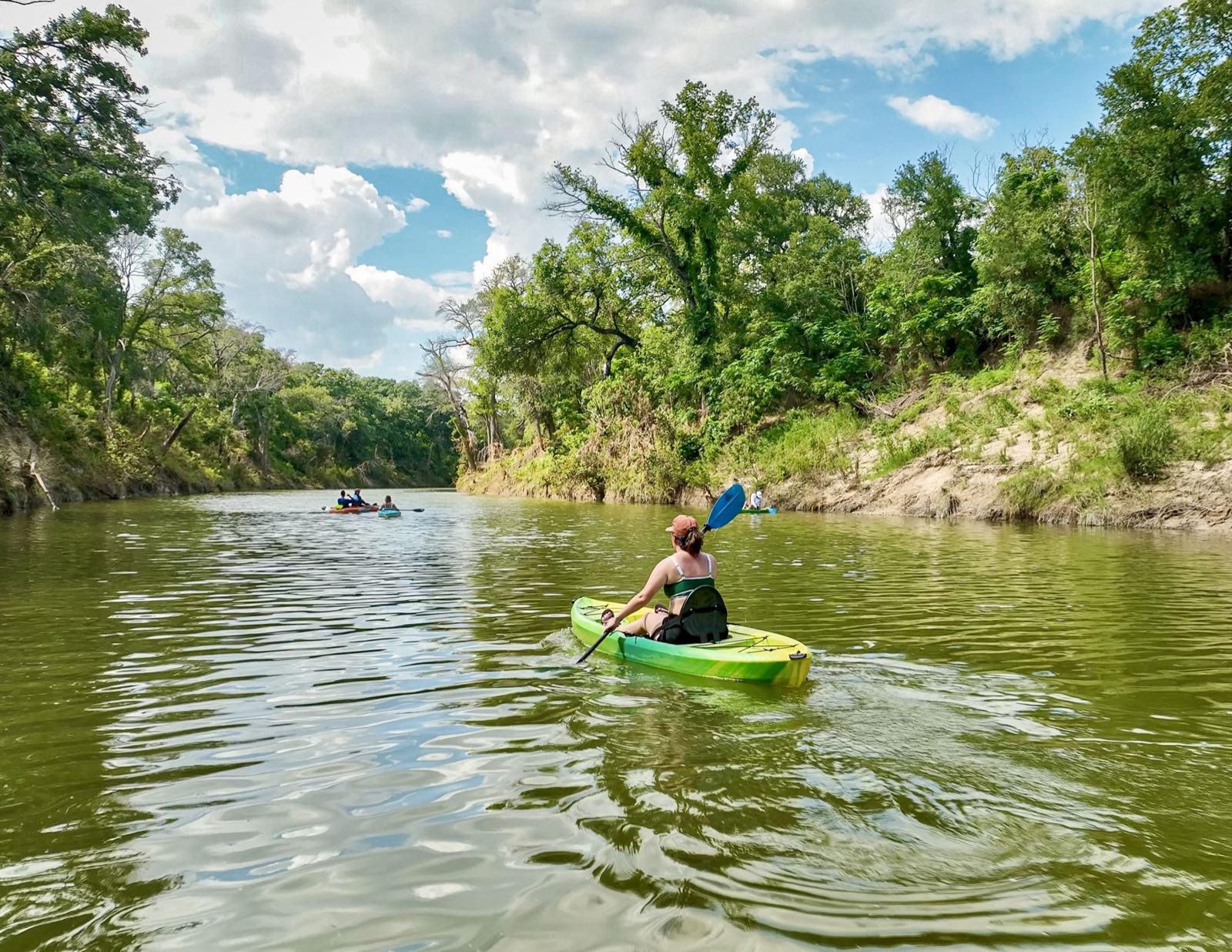 Kayaking the river
